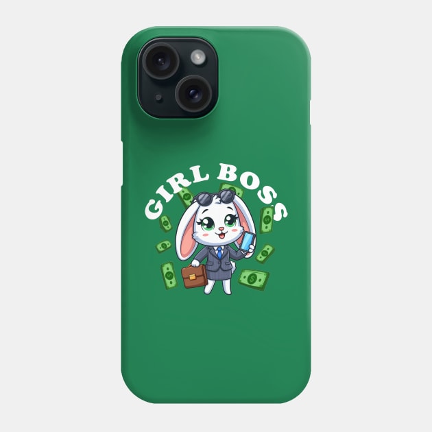 Girl Boss Bunny Phone Case by PopCultureShirts