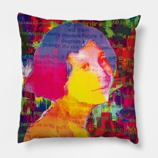 Simone Weil III - Art by Zoran Maslic Pillow