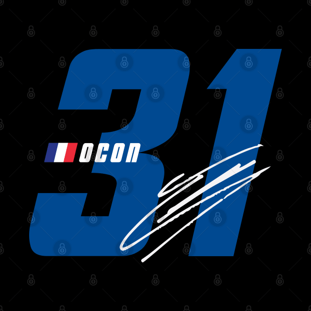 Esteban Ocon 31 Signature Number by petrolhead