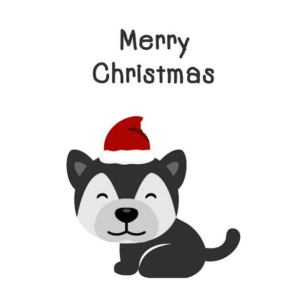 Merry Christmas dog Cartoon Dog - Dog - Kids T-Shirt | TeePublic