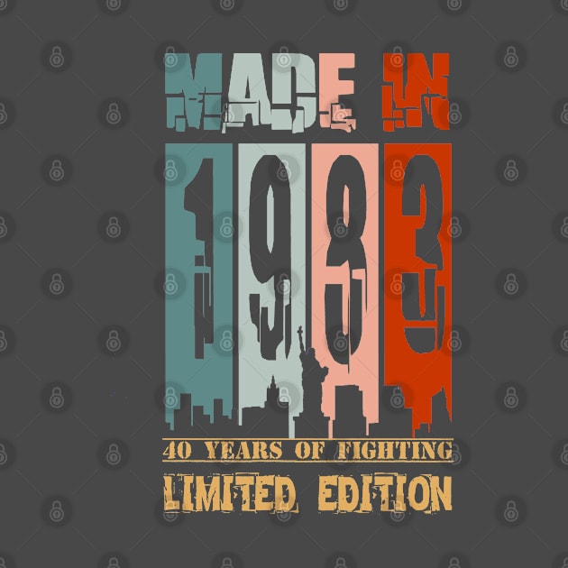 Made in 1983. 40 years of Fighting. LIMITED EDITION by ShopiLike