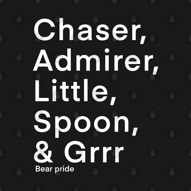 Chaser, Admirer, Little, Spoon, & Grrr by ArtDiggs