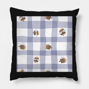 Hand drawn Bee pattern Pillow