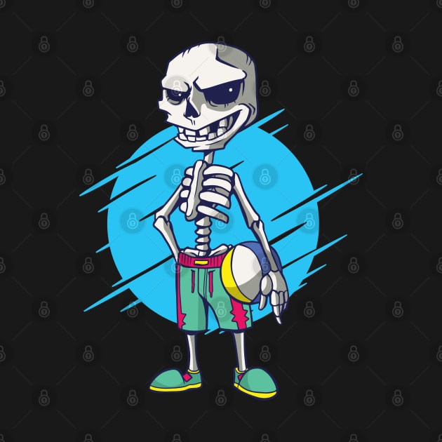 Skeleton | Beach Volleyball by LR_Collections