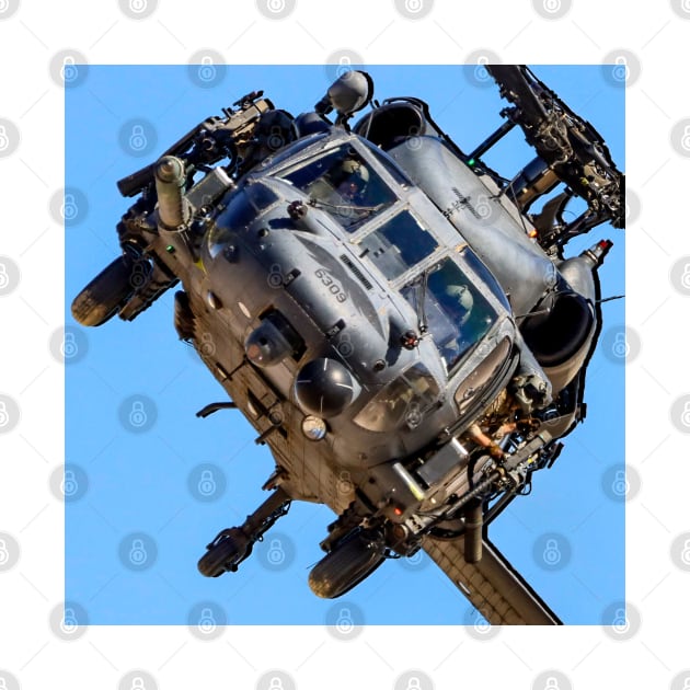 HH-60G Pave Hawk Helicopter Head-On by acefox1