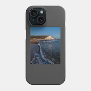 The Seven Sisters from the beach, East Sussex (2) Phone Case