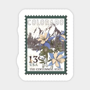 Colorado vintage stamp Magnet