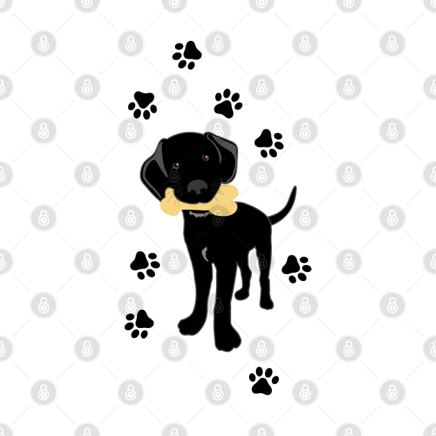 Cute Black Lab Puppy by DesignCat