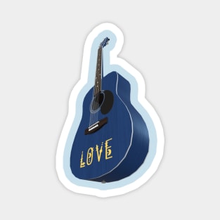 Blue Guitar – Music be the food of love Magnet