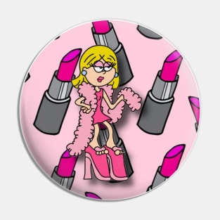 Cartoon Lizzie Pin