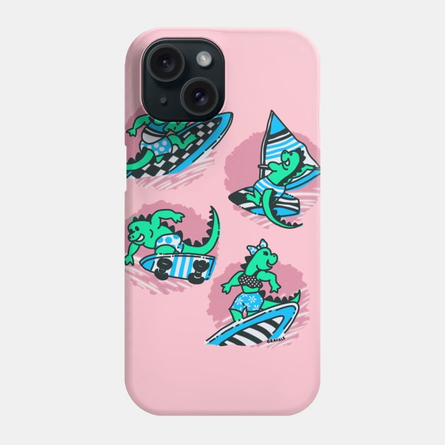 Epic Iguanas (Super Cool Version) Phone Case by Jan Grackle