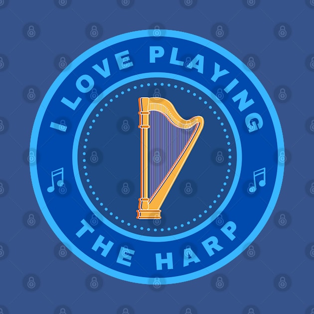 I love playing the Harp by InspiredCreative