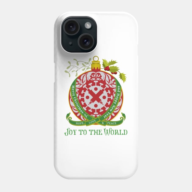 Merry Christmas. Joy to the world. Phone Case by vjvgraphiks