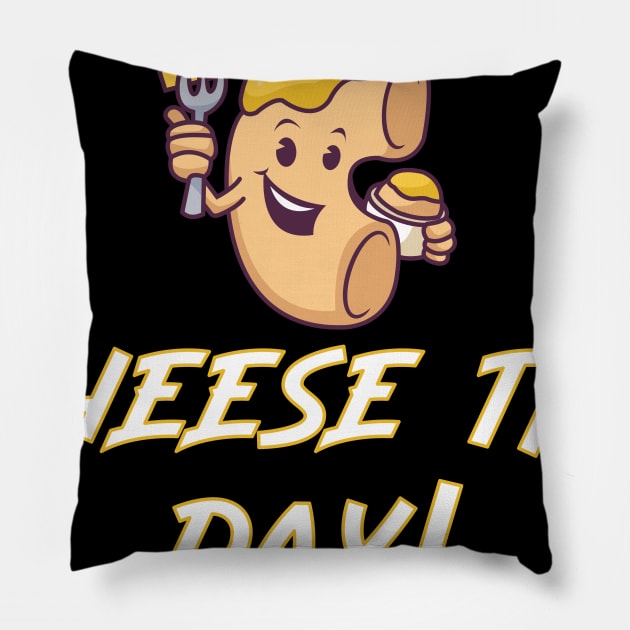 Cheese the Day | MacNCheese Cheese Lover Pillow by MGO Design