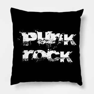 punk rock distorted bold  logo Pillow