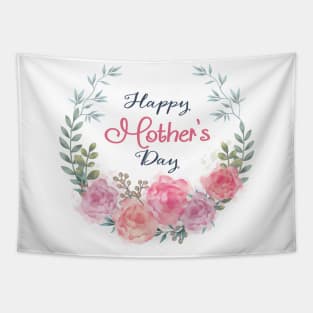 Happy Mother Day Flower Tapestry