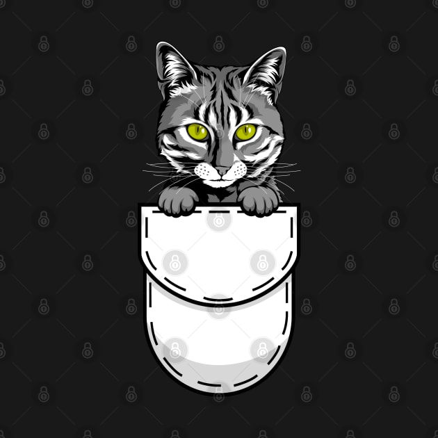 Funny Egyptian Mau Pocket Cat by Pet My Dog