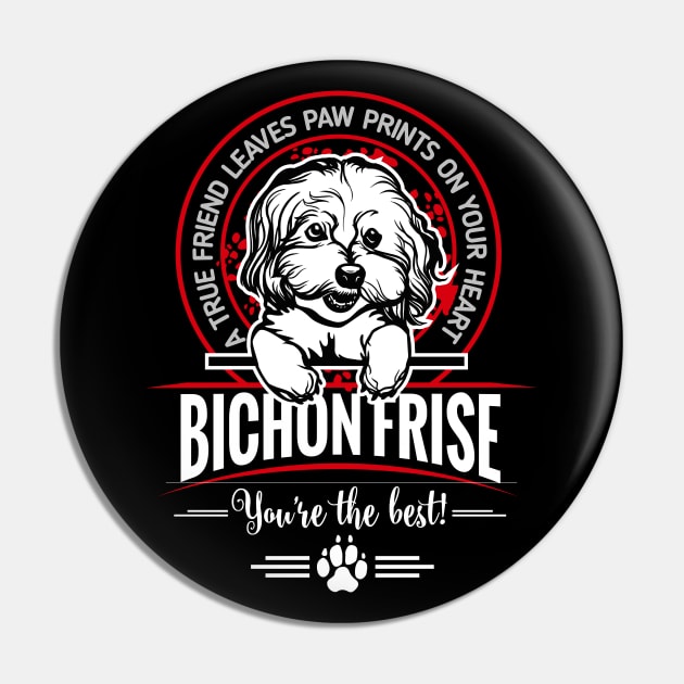 Bichon Frise The Best Ever Pin by Animox