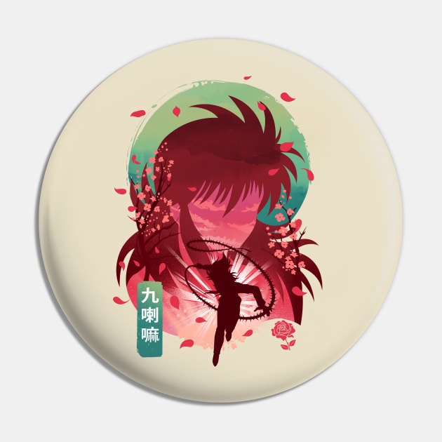 Kurama Landscape Pin by DANDINGEROZZ