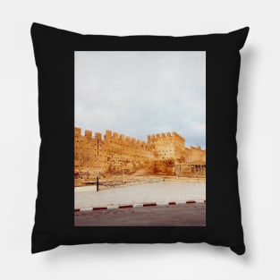 Old City Wall in Fes (Morocco) Pillow