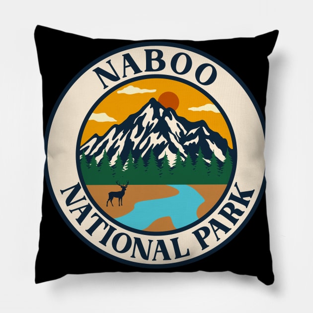 Naboo national park Pillow by Tonibhardwaj