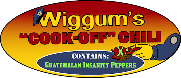 Wiggums Cook-Off Chili Kids T-Shirt by acurwin