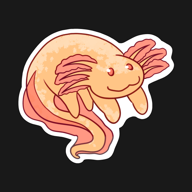 Albino Axolotl | Golden Axolotl by Bad Witch