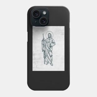 Hand drawn illustration of St Jude Thaddeus Phone Case