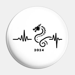 Chinese New Year 2024 Draconic Heartbeat 2024 Pin