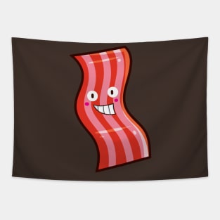 Cute bacon smiling happily Tapestry