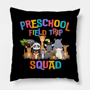 Pre-K Preschool Field Day Trip Squad 2024 Zoo Animal Pillow