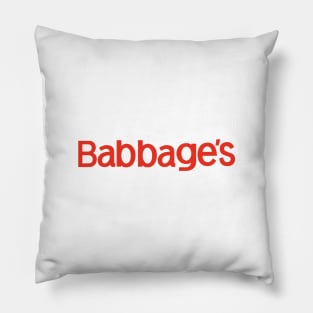 Babbage's - Defunct Electronics Store Pillow