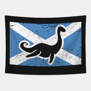 Loch Ness Monster & Scotland Flag Tapestry