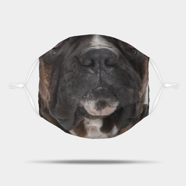 Boxer Dog Face Boxer Dog Mask TeePublic