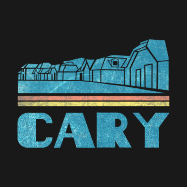 Cary North Carolina NC City Shirt Gift Skyline Cityscape Tee Souvenir