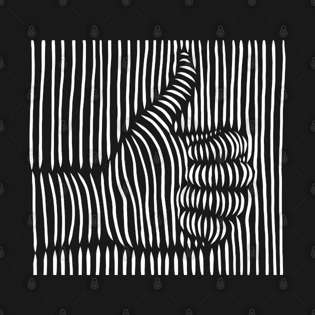 Thumps Up - Cool Striped Design Artwork by Artistic muss