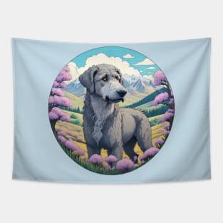 Irish Wolfhound Landscape Tapestry