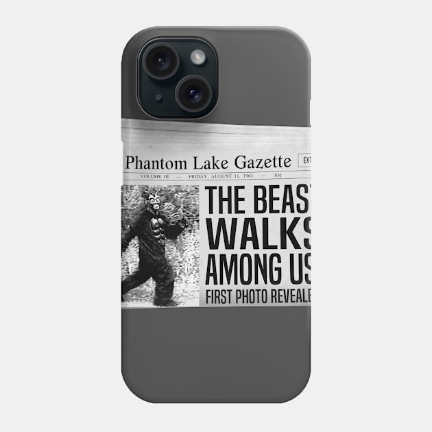 "The Phantom Lake Kids in The Beast Walks Among Us" Newspaper Phone Case by SaintEuphoria