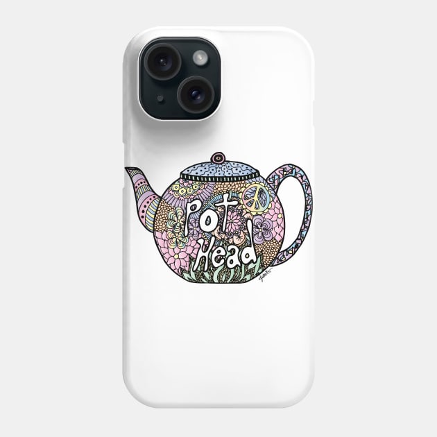 Tea Pot Head Phone Case by julieerindesigns