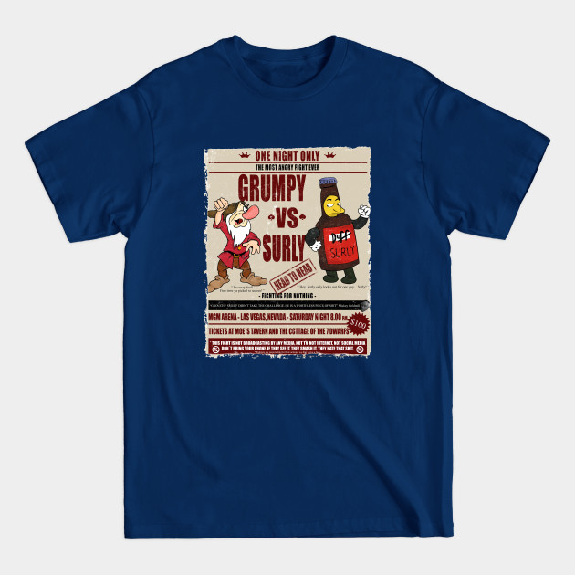 Disover Boxing match: Grumpy vs surly - Cartoons - T-Shirt