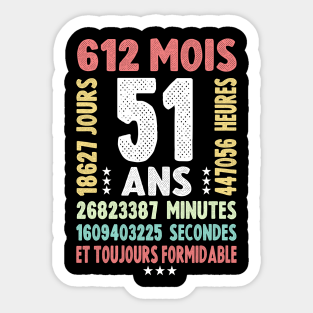 51 Year Old Stickers Teepublic