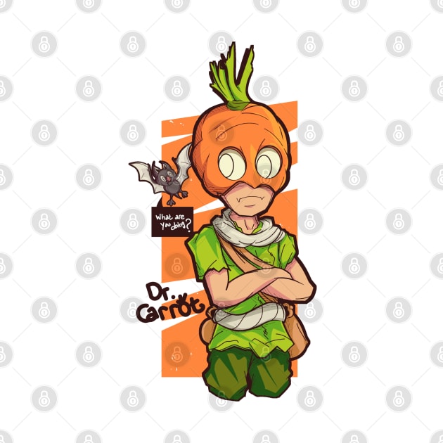 Carrot Cartoon Character by Alsiqcreativeart