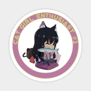 Cat Girl Enthusiast #1 Magnet