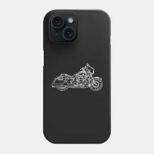 Motorcycle art: street glide Phone Case