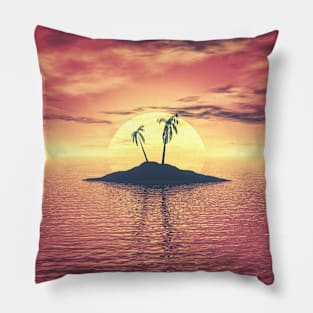Tropical Sunset Pillow