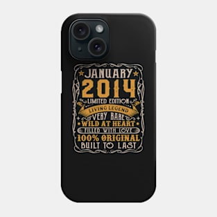 10 Year Old January 2014 Limited Edition 10th Birthday Phone Case