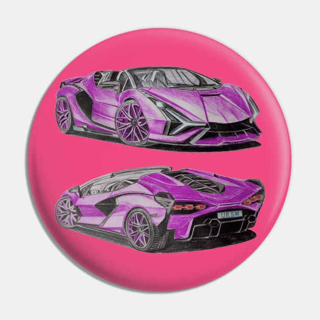 Lamborghini Pin by An.D.L.