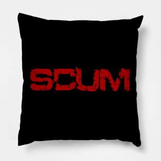 SCUM Funny Cool Text Word II Pillow