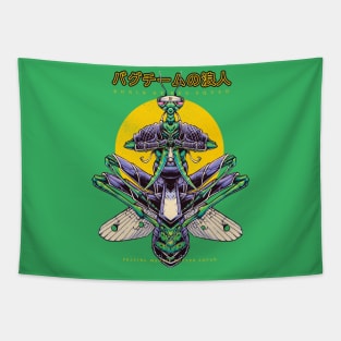 Praying mantis cutter squad Tapestry