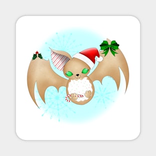 Christmas Batty Magnet